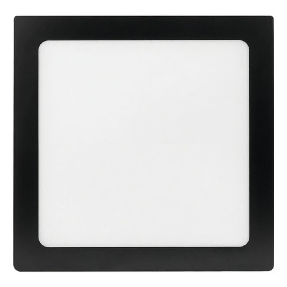Painel De Led 18 W 6500k Quadrado Embutir Preto Foxlux