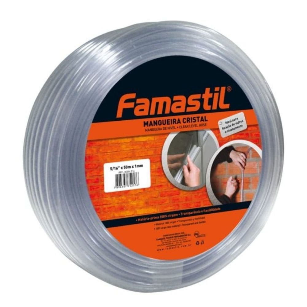 Mangueira Nível Cristal 5/16 X 1,50mm 50m Famastil