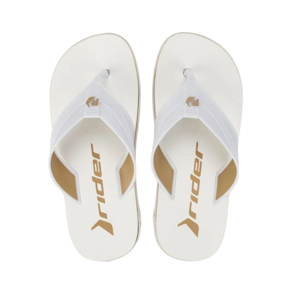 Chinelo Rider Masculino RW Plus Rider Bege Branco