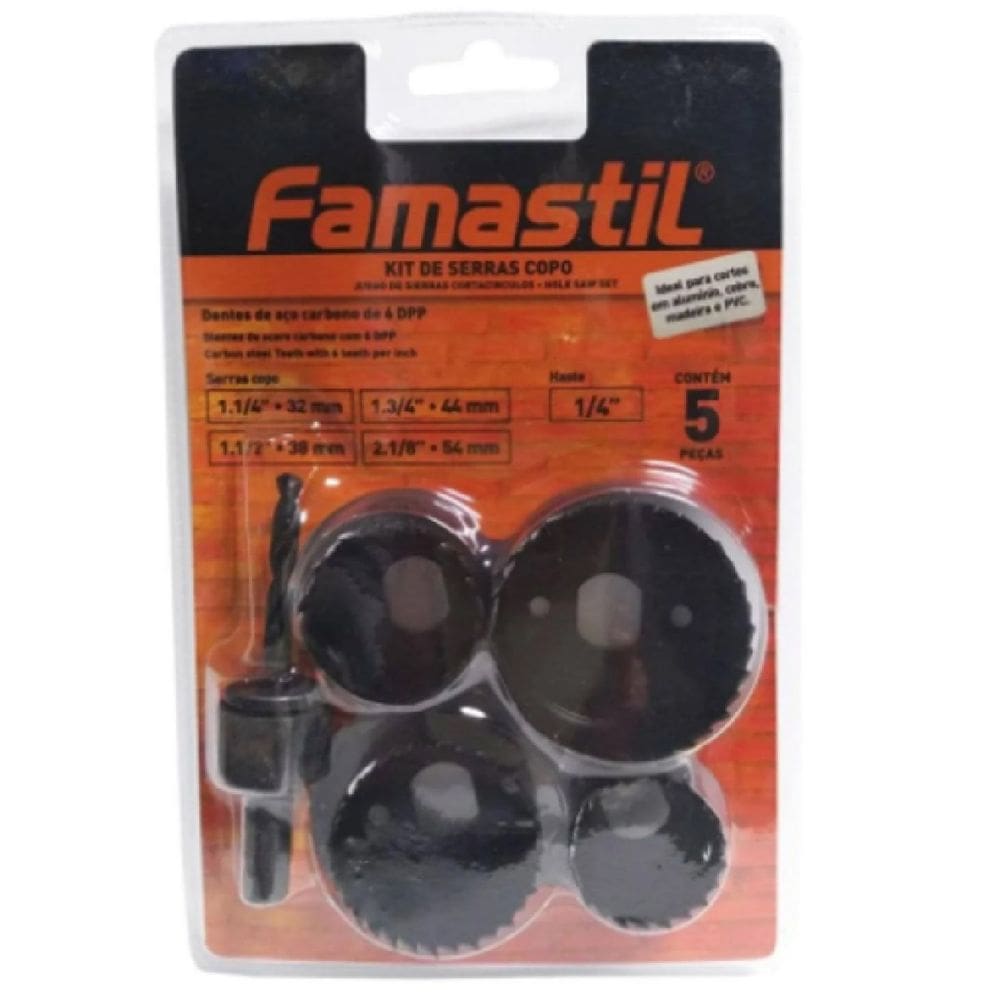 Kit Serra Copo com 5 Peças Famastil