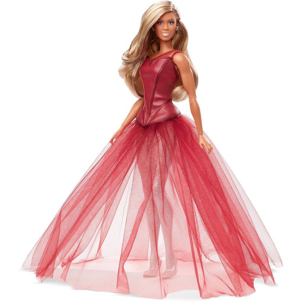 Boneca Barbie Tribute Collection Laverne Cox com macacão brilhante