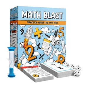 Jogo de matemática Gartana Math Blast! Crianças de 8 a 12 anos com 50 cartões