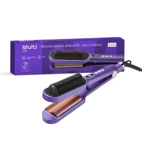 Escova Alisadora 2 Em 1 Afrodite Ondas E Liso Multi Bivolt