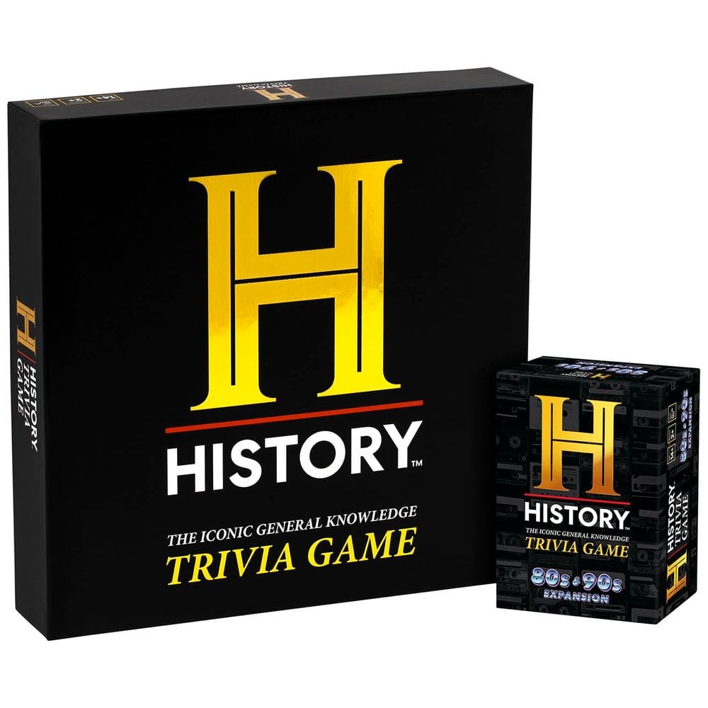 Trivia Board Game History Channel Deluxe Edition com anos 80 e 90