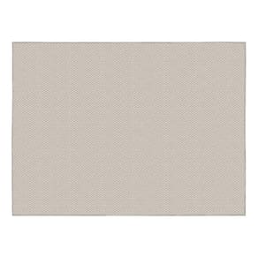 Tapete Sala 200X250Cm Atratto Mescla Areia Cinza Trama Tear