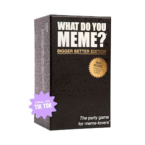 Jogo de cartas O QUE VOCÊ MEME? Bigger Better Edition para adultos