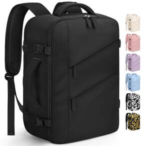 Mochila de viagem Capolo impermeável para mulheres e homens para laptop de 17"