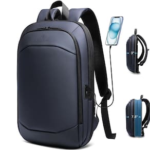 Mochila hk Business Slim expansível de 17 polegadas à prova d`água