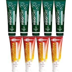 Kit 5 Pomada Fisiofort 150G + 4 Pomada Milagrosa 150G