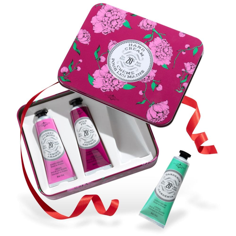Conjunto de presente de creme para mãos La Chatelaine para mulheres com manteiga de karité