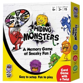Jogo de cartas de memória THE PURPLE OWL Hiding Monsters Kids 4-12