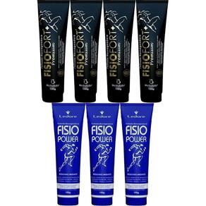 Kit 4 Pomada Fisiofort Premium 150G + 3 Pomada Fisio Power