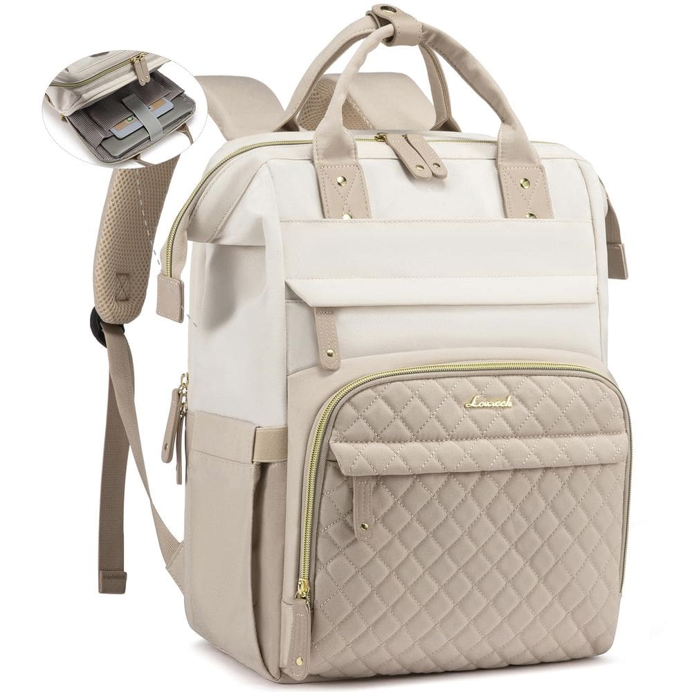 Mochila para laptop LOVEVOOK impermeável 15,6\" para mulheres