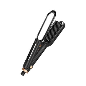 Escova de alisamento de cabelo BEAUXMILE Fast Heating Black
