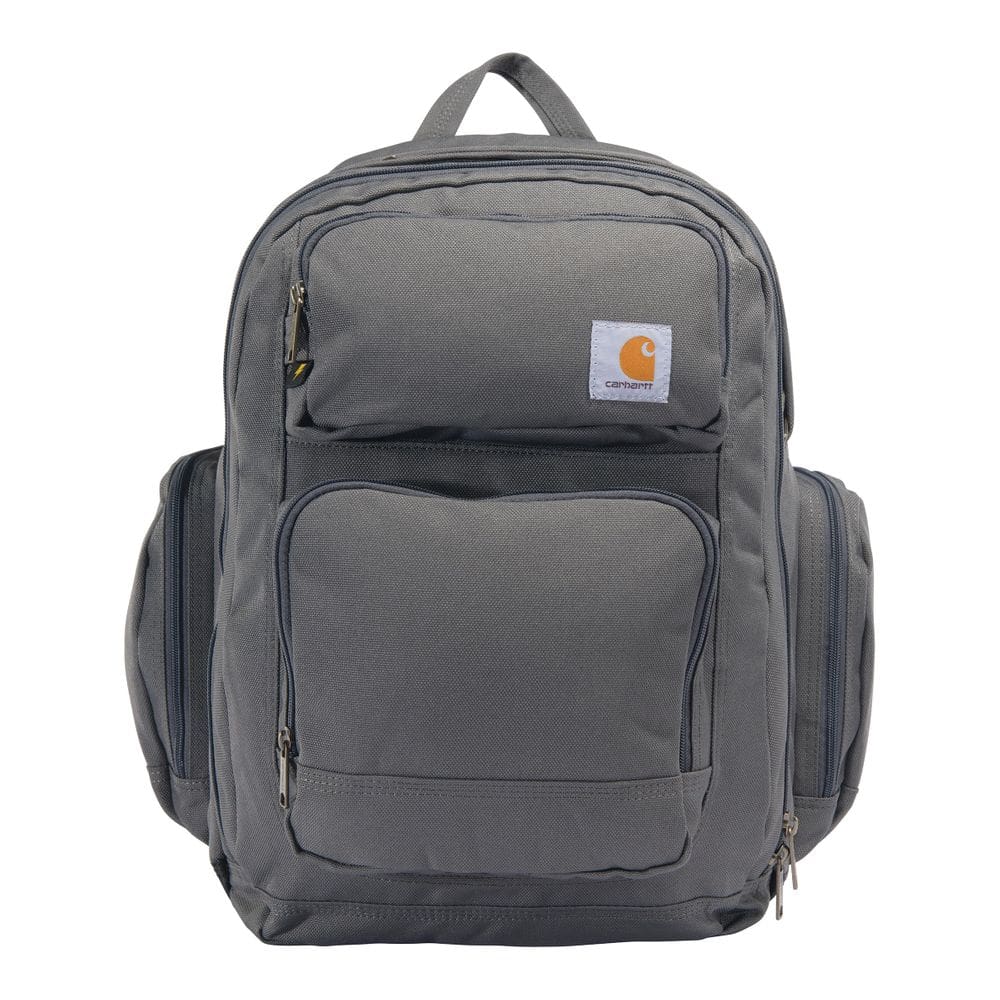 Mochila Carhartt Force Pro 35L com capa para laptop de 17 polegadas cinza