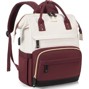 Mochila LOVEVOOK para laptop de 17 polegadas à prova d`água para mulheres