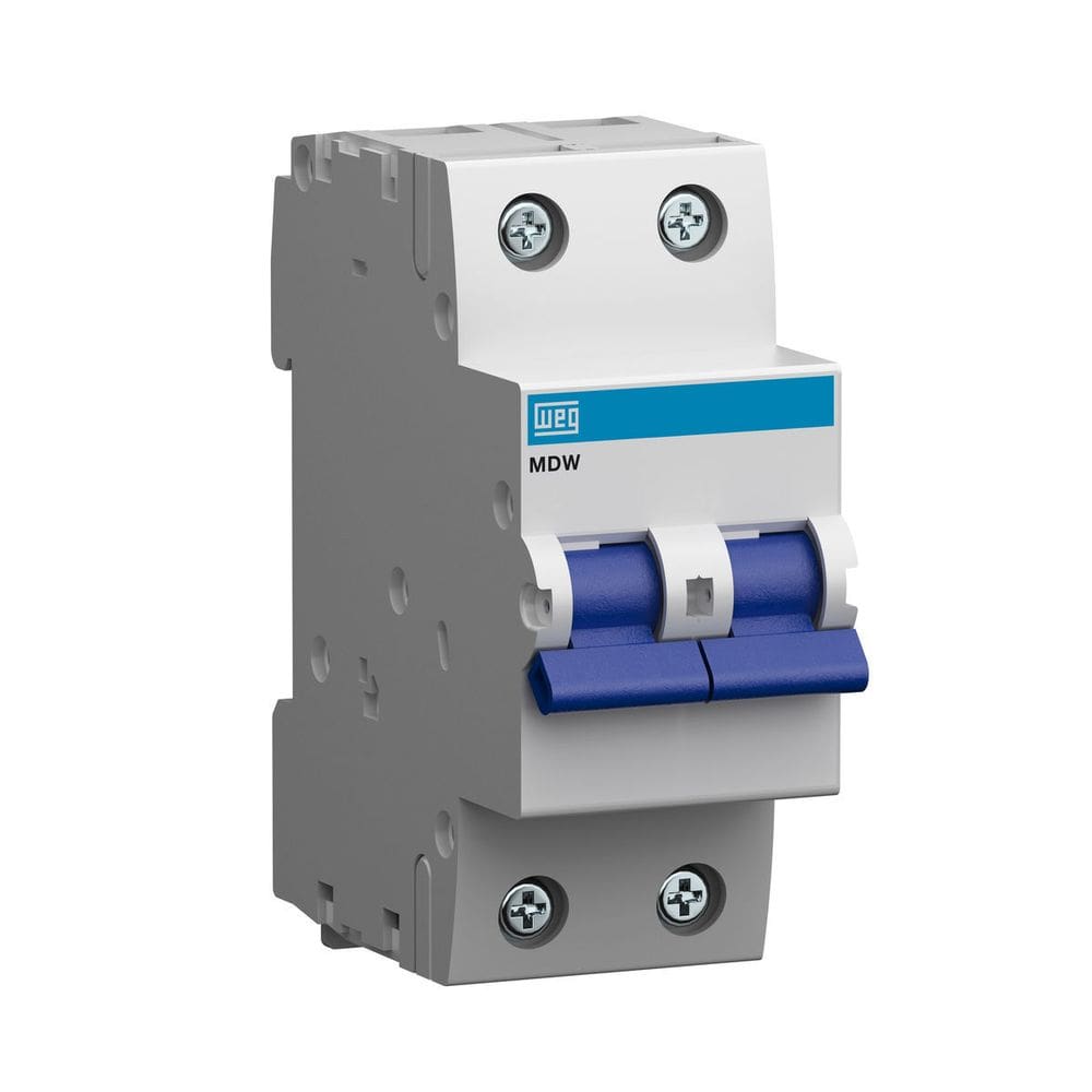 Disjuntor MDW-C32-2 Curva C 32a Bipolar WEG