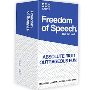 Jogo de tabuleiro de cartas QUOKKA Freedom of Speech Family Edition