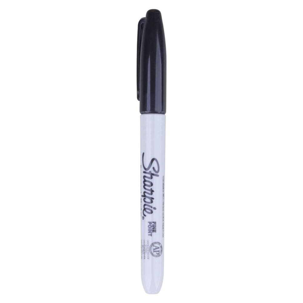 Marcador Permanente Ponta Fina Sharpie Preta
