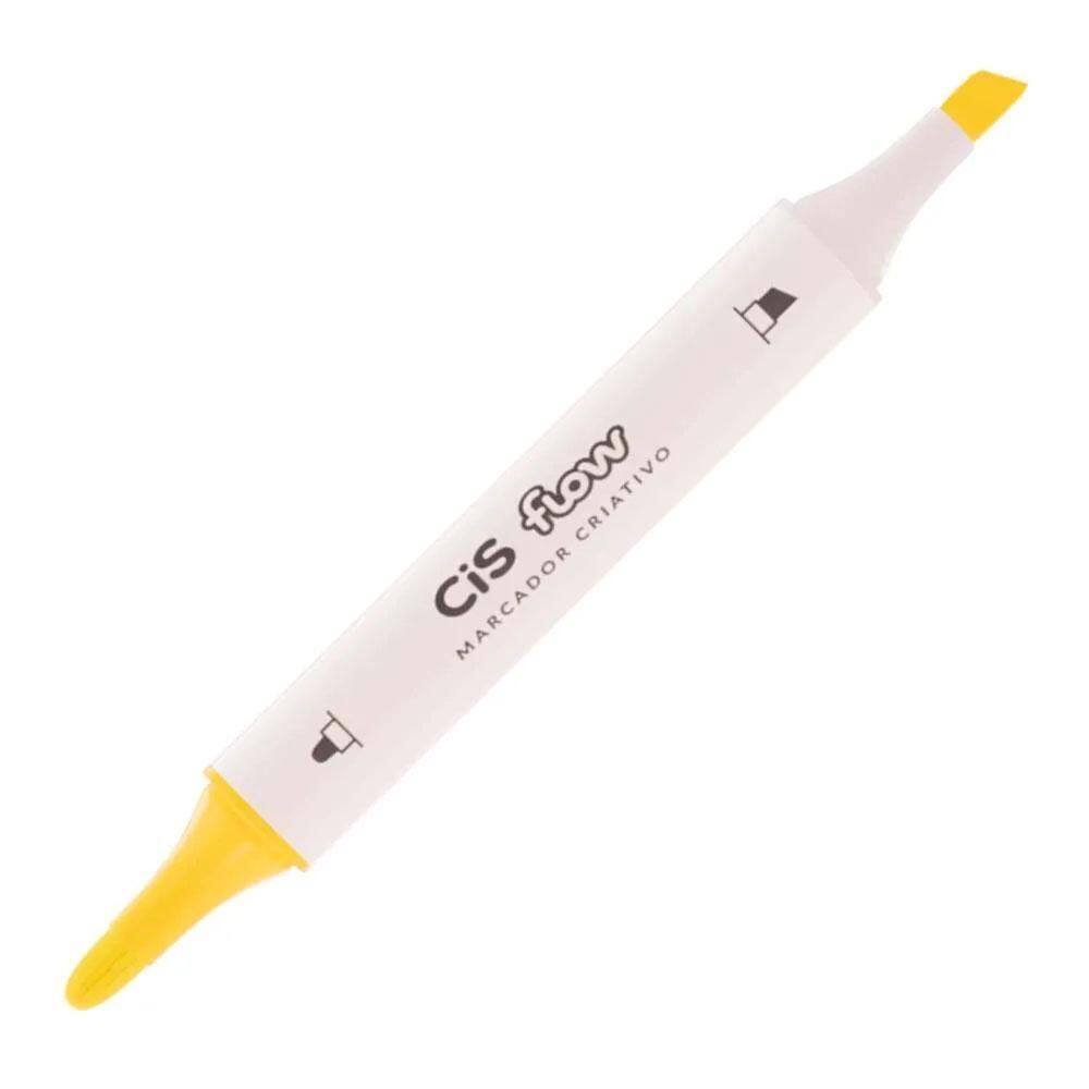 Marcador Criativo Cis Flow Amarelo Cis