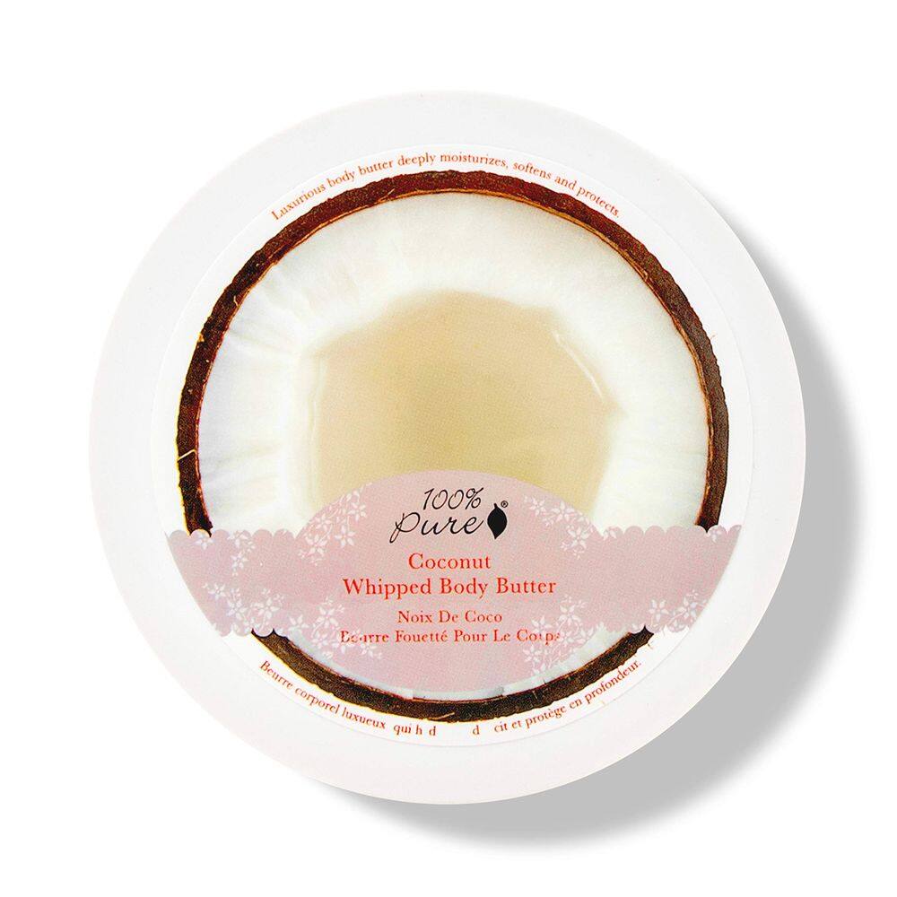 Loção corporal 100% pura, manteiga corporal batida de coco 100mL