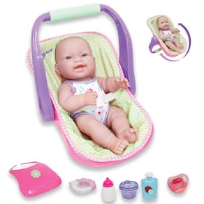 Doll JC Toys 14 Lots to Love Babies com assento de carro de 36 cm - 2+