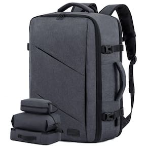 Mochila de viagem LOVEVOOK Travel 40L com porta USB cinza escuro