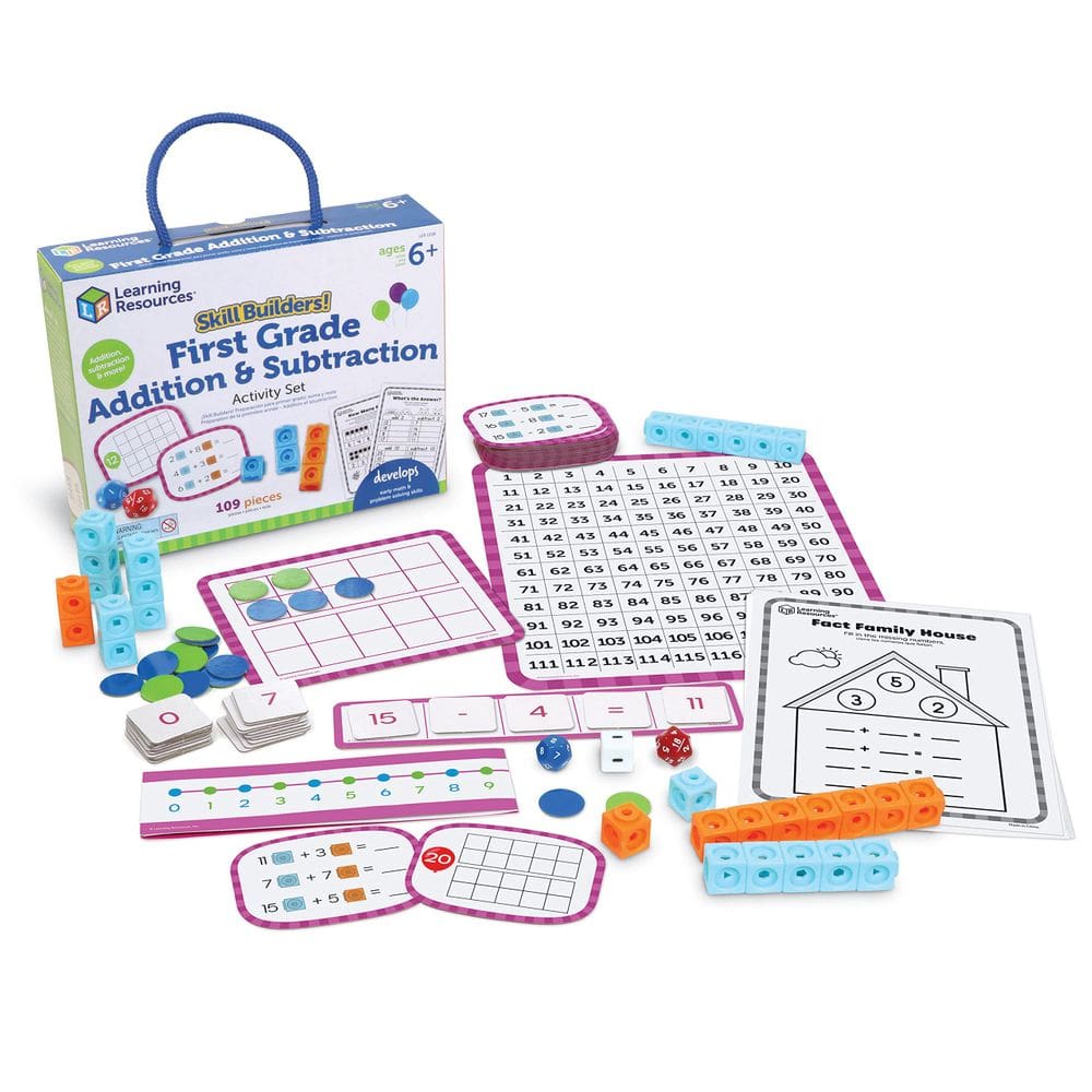 Recursos de aprendizagem do currículo escolar domiciliar (1ª série) 109 peças