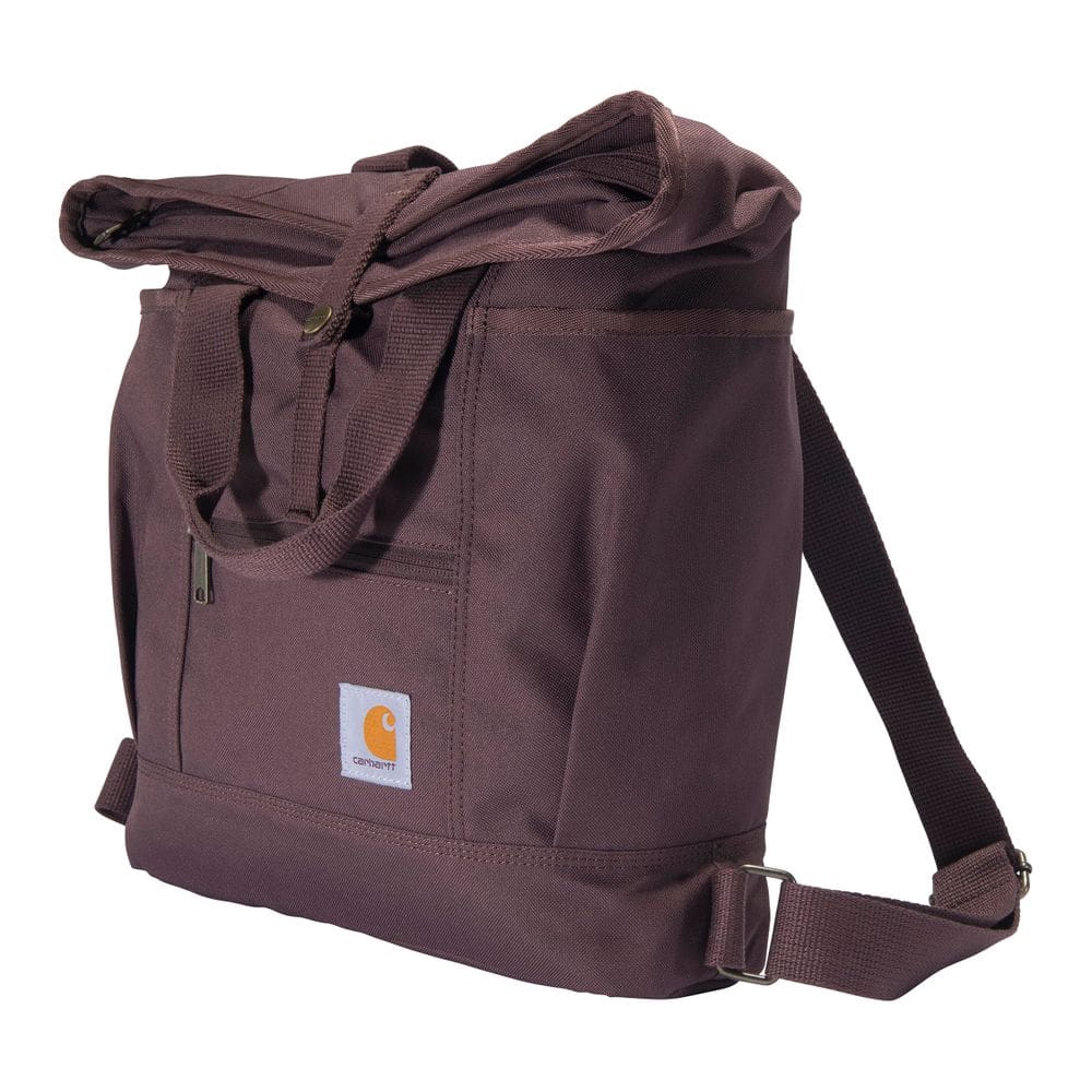 Sacola Carhartt conversível com capa para laptop Wine