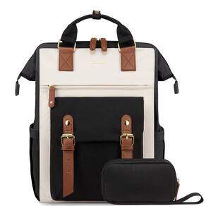 Mochila para laptop LOVEVOOK para mulheres e viagens de trabalho, 15,6", preta