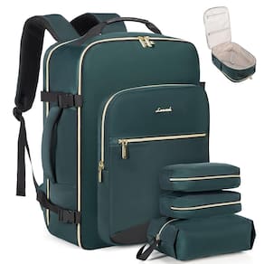 Mochila de viagem LOVEVOOK 50L com 3 cubos de embalagem à prova d`água