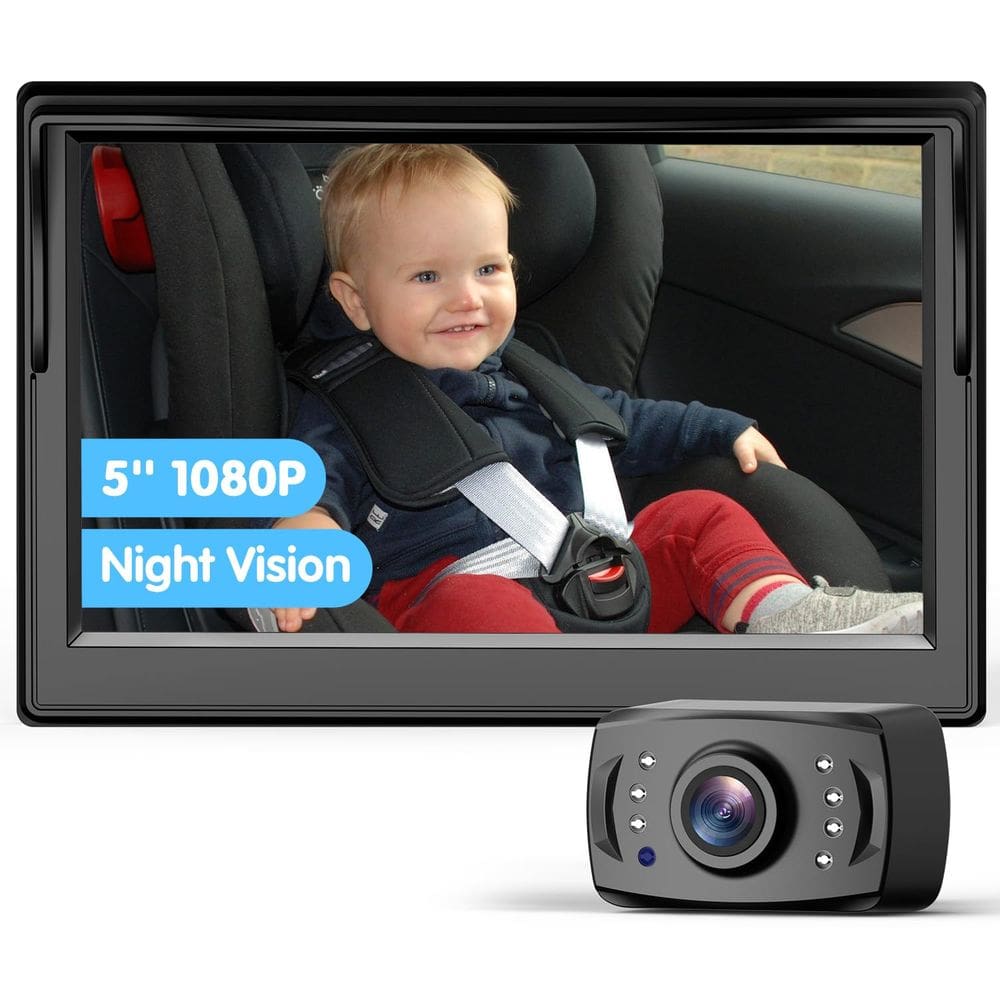 Câmera de carro de bebê Itomoro ACZ405 com tela HD de 5 “, visão noturna
