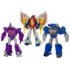 Pacote com 3 bonecos de ação Transformers Decepticon Commander