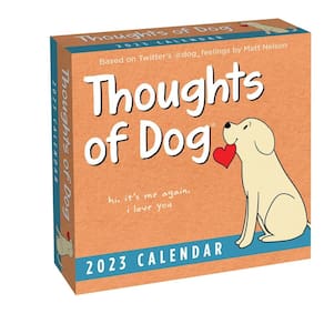 Calendário Andrews McMeel Publishing Thoughts of Dog 2023