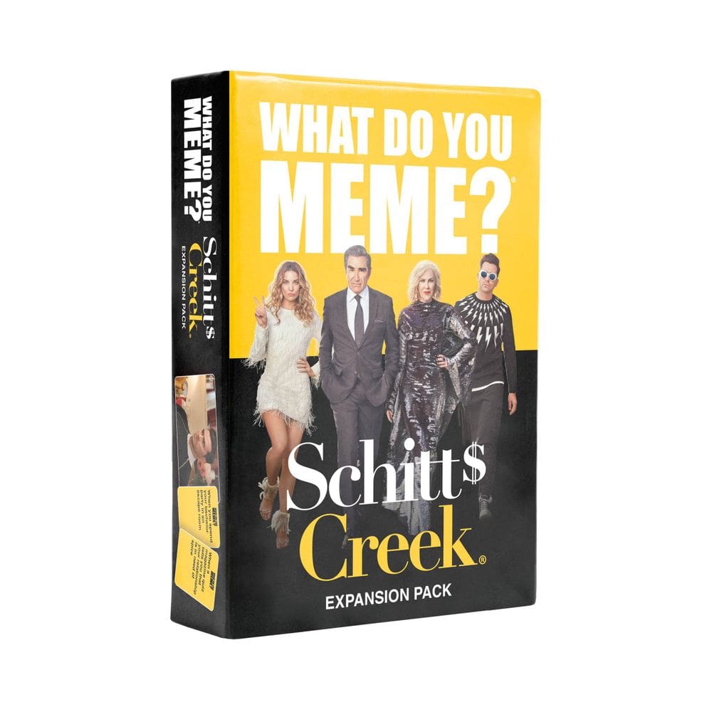 Pacote de expansão O QUE VOCÊ MEME? Schitt`s Creek para jogo de festa