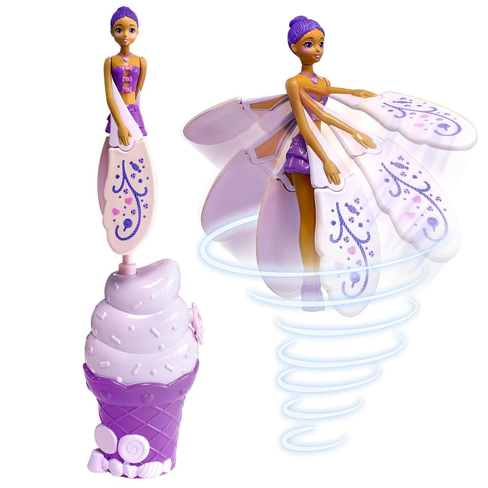 Flying Doll Toy Sky Dancers Purple Licious para crianças a partir de 6 anos