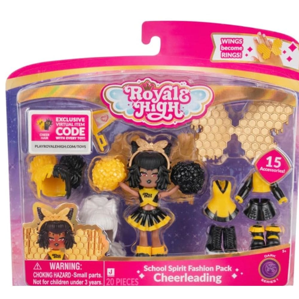 Pacote de moda Royale High Cheerleading Dark Series 1-1 3"