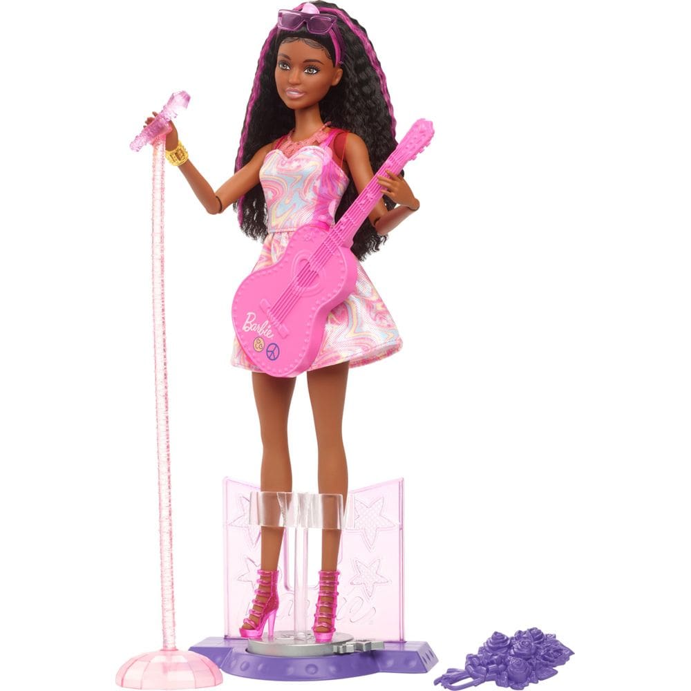 Boneca Barbie, estrela pop do 65º aniversário, com acessórios