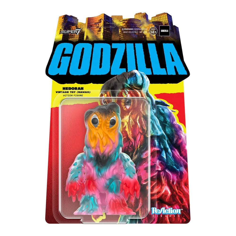 Boneco de ação Super7 Toho Godzilla Hedorah 9,5 cm vintage