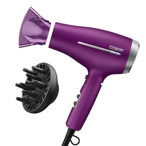 Secador de cabelo Conair Worldwide Travel com Smart Voltage Purple