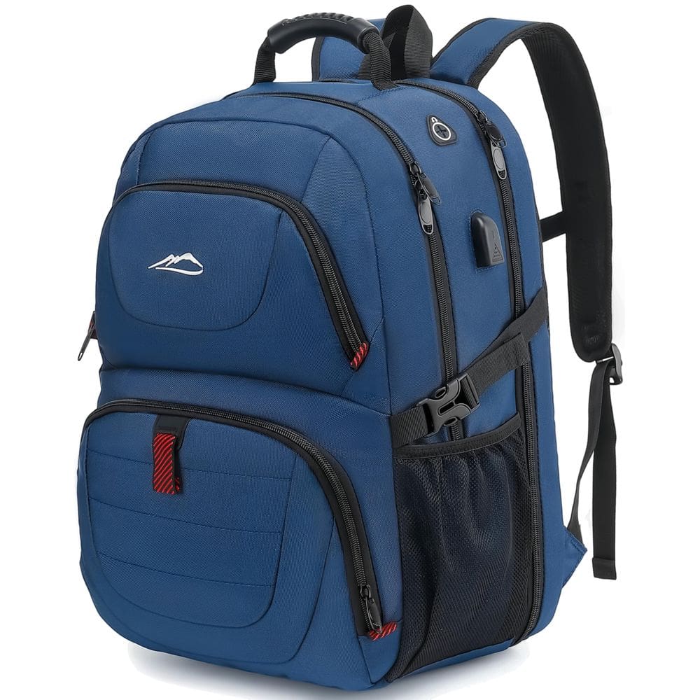 Mochila de viagem ProeTrade Extra Large 50L com porta USB azul