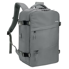 Mochila HOMIEE Carry On, mochila de bagagem impermeável, cinza
