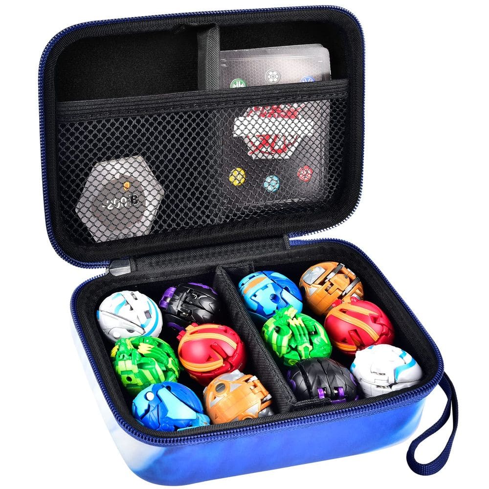 Estojo de armazenamento compatível com Bakugan Baku Gear Pack Blue