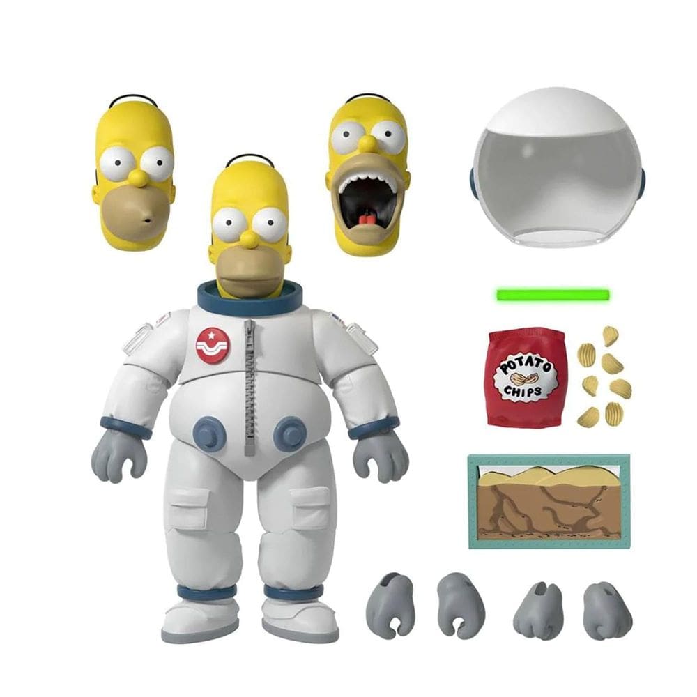Boneco de ação Super7 The Simpsons ULTIMATES! Homer do espaço profundo