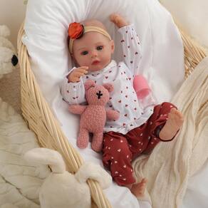 Reborn Baby Doll CaliuGsi Real Life Like 18 in Girl com conjunto de presente