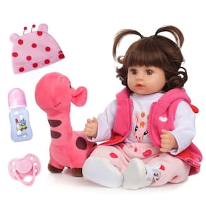 Cabelo encaracolado realista Reborn Baby Doll CaliuGsi 19 para crianças