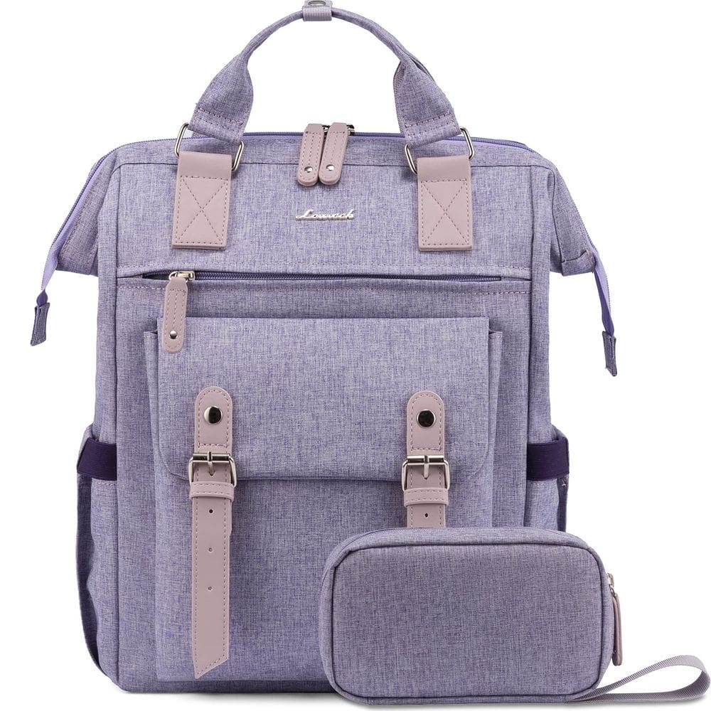 Mochila para laptop LOVEVOOK para mulheres 15,6" roxa