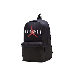 Mochila Jordan Black Polyester com capa de laptop de 15"