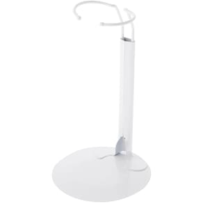 Suporte de boneca Plymor DSP-60W branco ajustável para bonecas de 25-35 cm