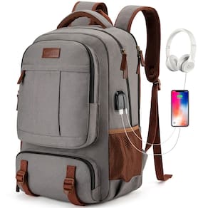 Mochila Tzowla Canvas Laptop 15,6" com porta de carregamento USB